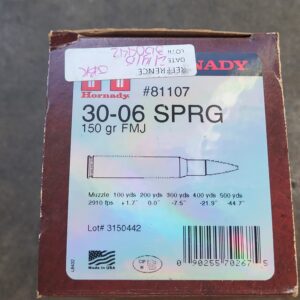 50 round brick of horandy 30-06 150 grain fmj