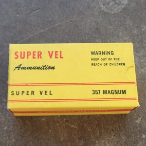 50rnd box of 357 mag super vel 110 grain JSP