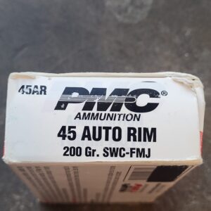 45 auto rim 200gr swc-fmj pmc 50rnds