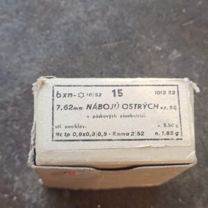 15 round box of 7.62x45 on clips