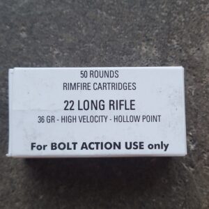 1 box of bolt action only 22 lr