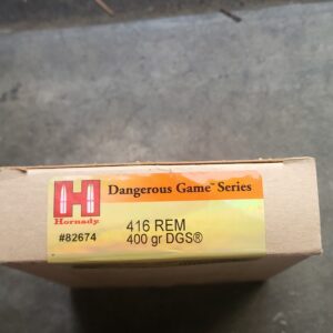 416 Remington 400grn DGS  Hornady