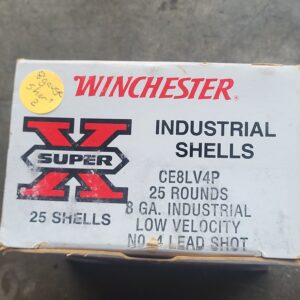 Partial box of 8 gauge industrial 4 buck lead low velocity