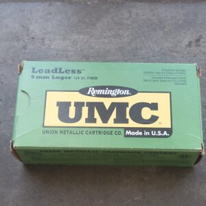UMC 9mm luger Leadless 124grn FNEB