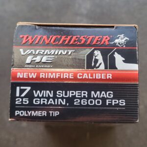 17 WSM Varmit high energy 25grn Ploymer tip