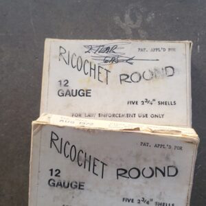 12 gague Ricochet Round 1970s Riot round