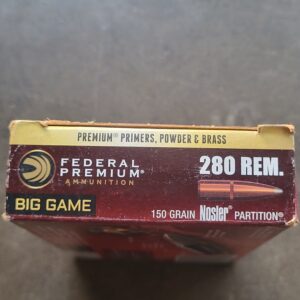 280 Remington Federal made Nosler Partition 150grn
