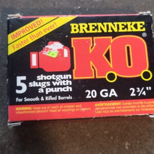 20 gauge brenneke slugs