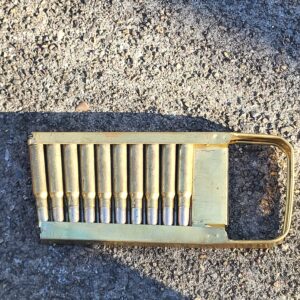 Rare 7.35 carcano loaded machine gun tray