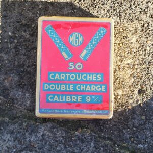 50 round sealed tin of No. 36 9mm shot shells