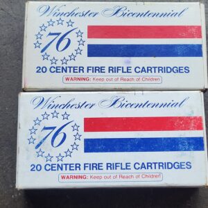 1 box of Winchester 30-30 silver tip 76 commemorative box