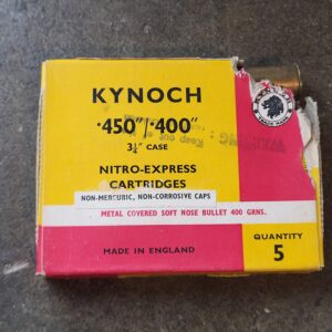 5 round box of Kynoch 450-400 Nitro-Express